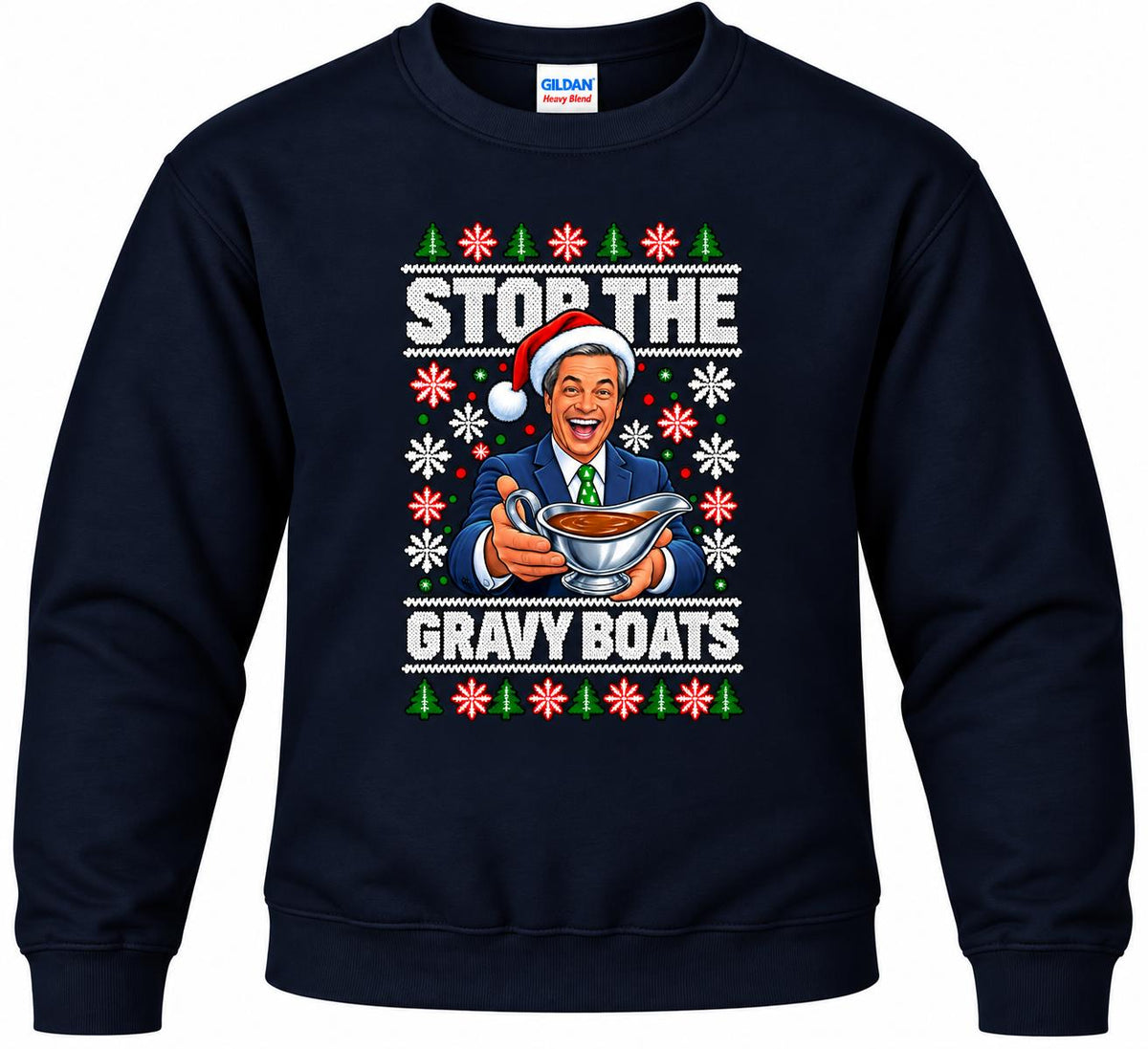 Stop the Gravy boats Christmas Jumper