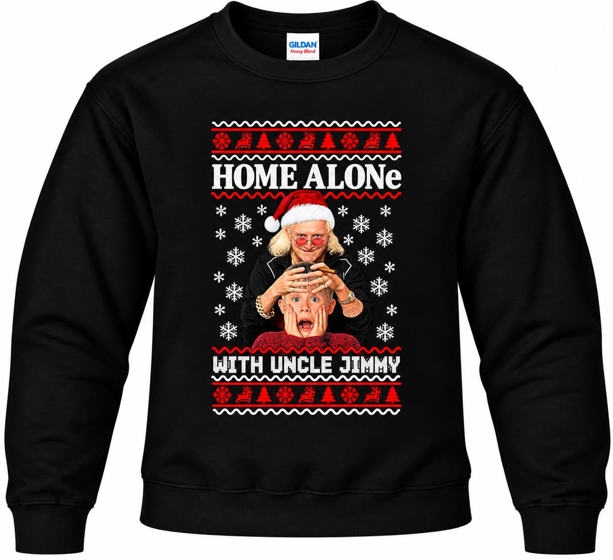 Home alone with uncle jimmy Christmas Jumper