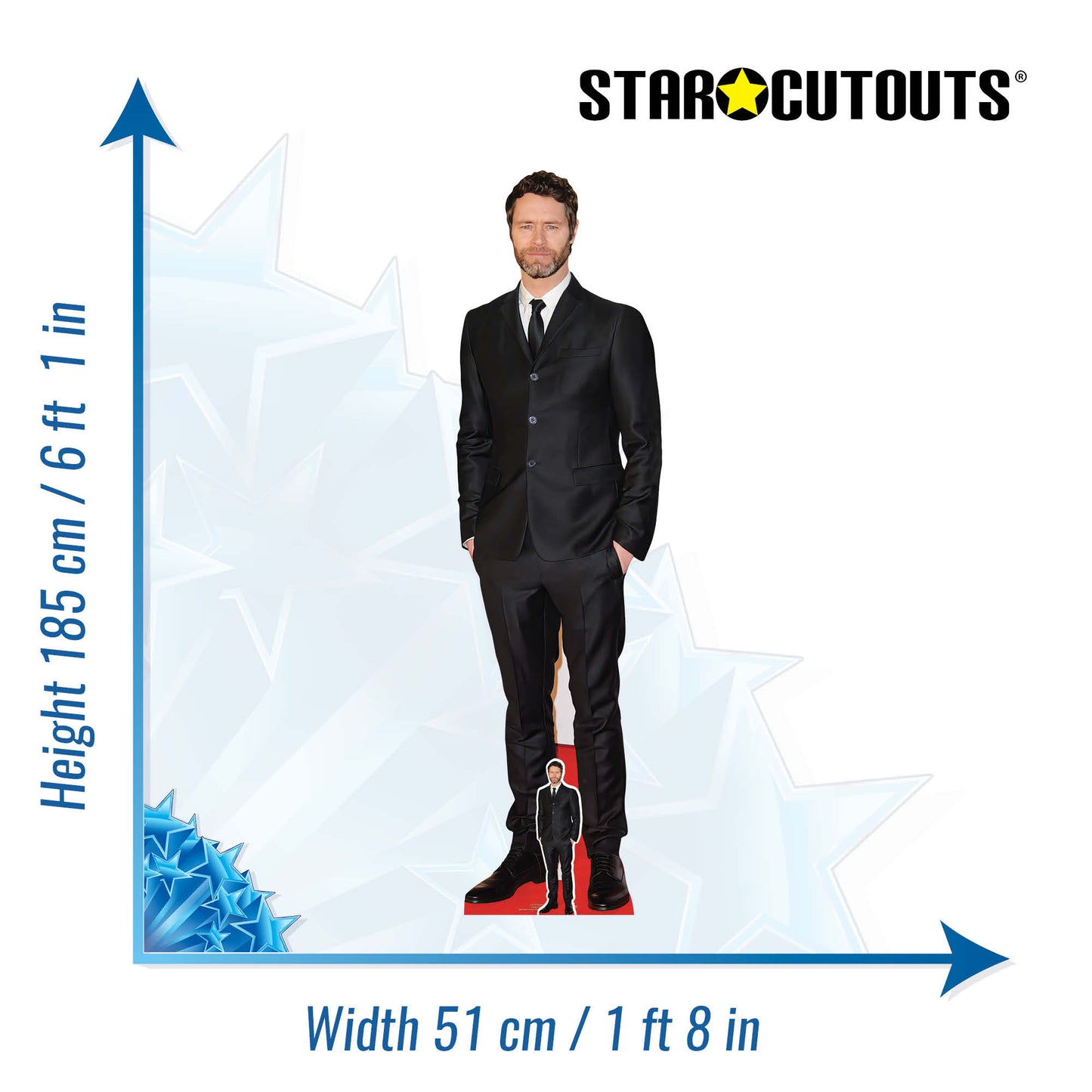 CS1135 Howard Donald Height 185cm Lifesize Cardboard Cutout