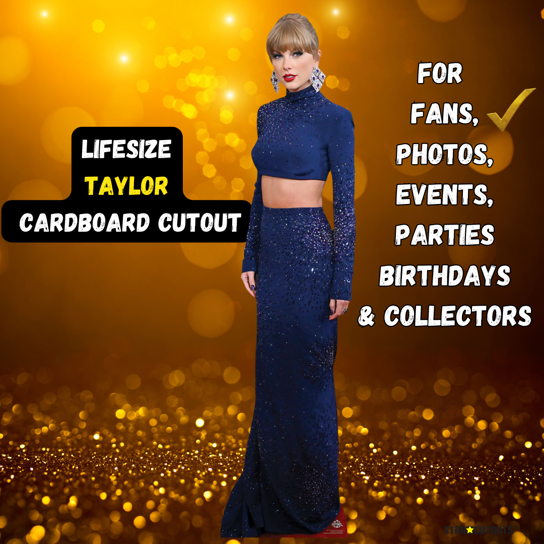 CS1166 Taylor Crop Top Height 186cm Lifesize Cardboard Cut Out With Mini