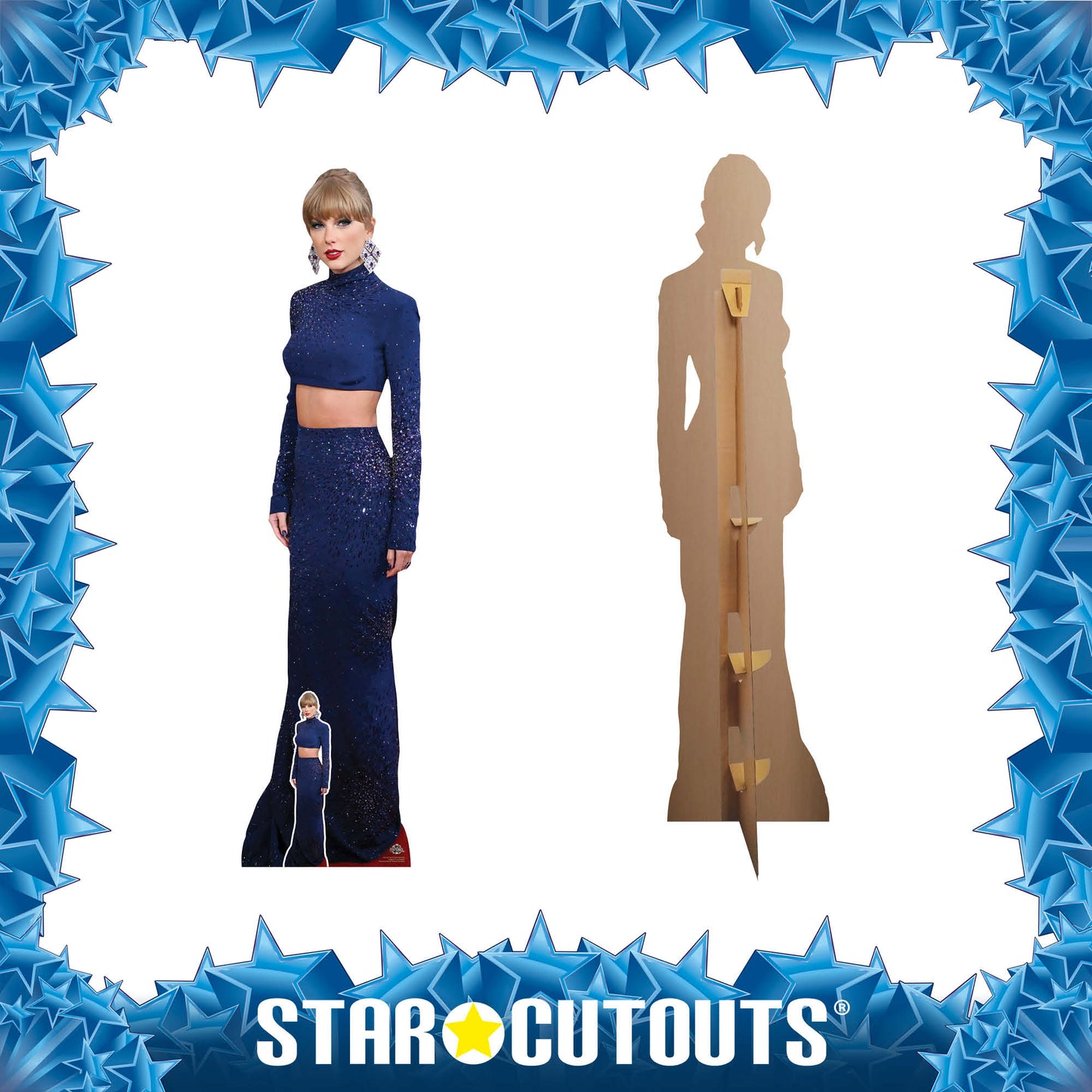 CS1166 Taylor Crop Top Height 186cm Lifesize Cardboard Cut Out With Mini