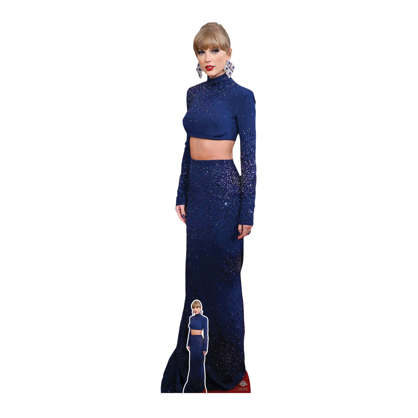 CS1166 Taylor Crop Top Height 186cm Lifesize Cardboard Cut Out With Mini