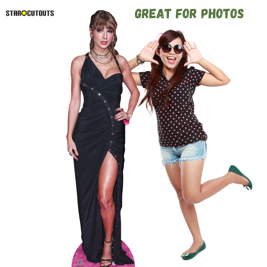 CS1185 Taylor Pose Height 182cm Lifesize Cardboard Cut Out With Mini