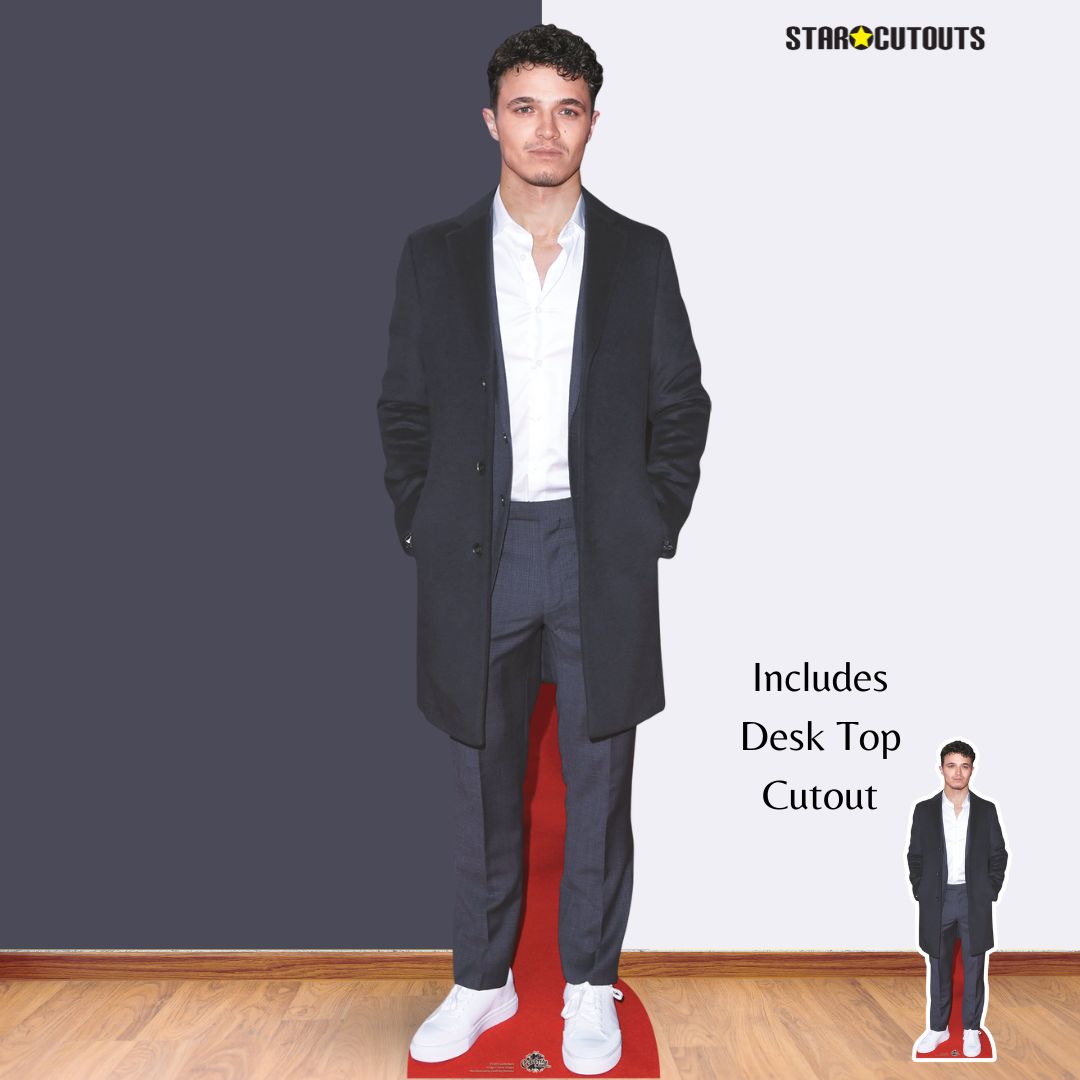 CS1261 Lando Norris Suit Cardboard Cut Out Height 179cm