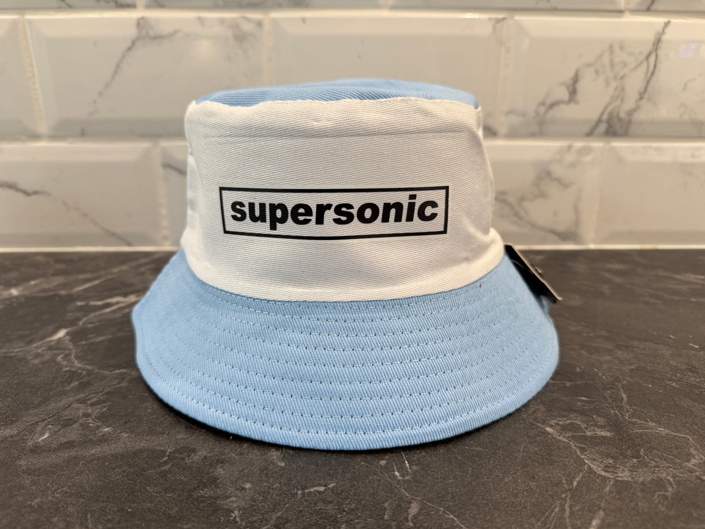 Supersonic Oasis inspired bucket hat