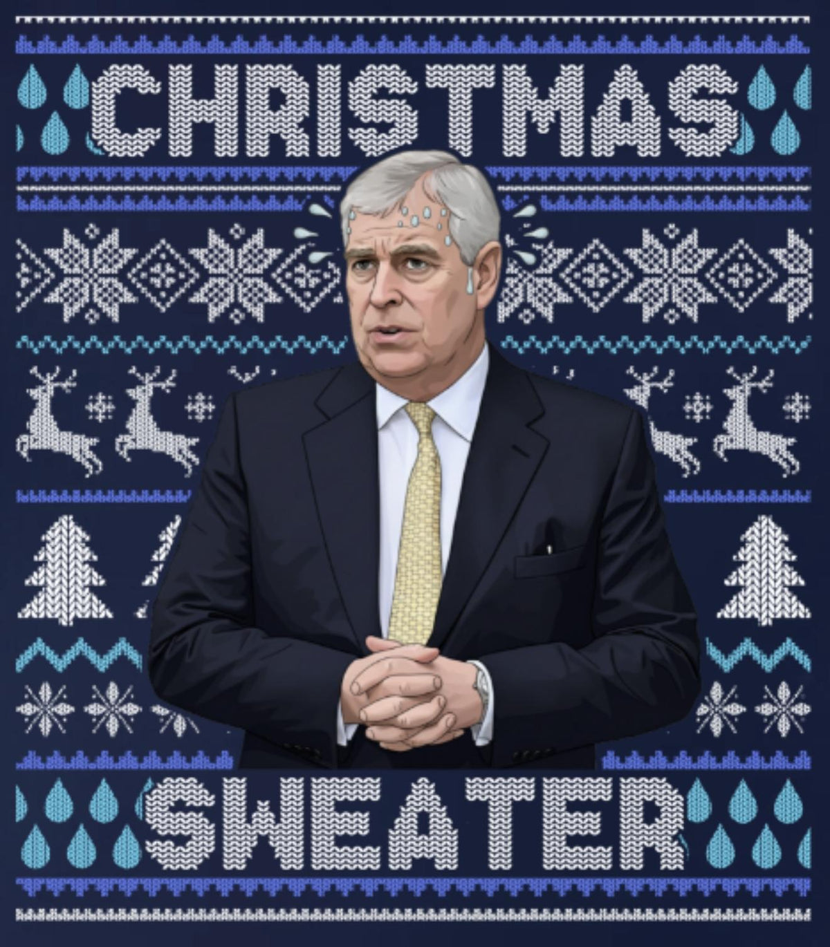 Prince Andrew / Duke of York "Christmas Sweater" - Festive Jumper