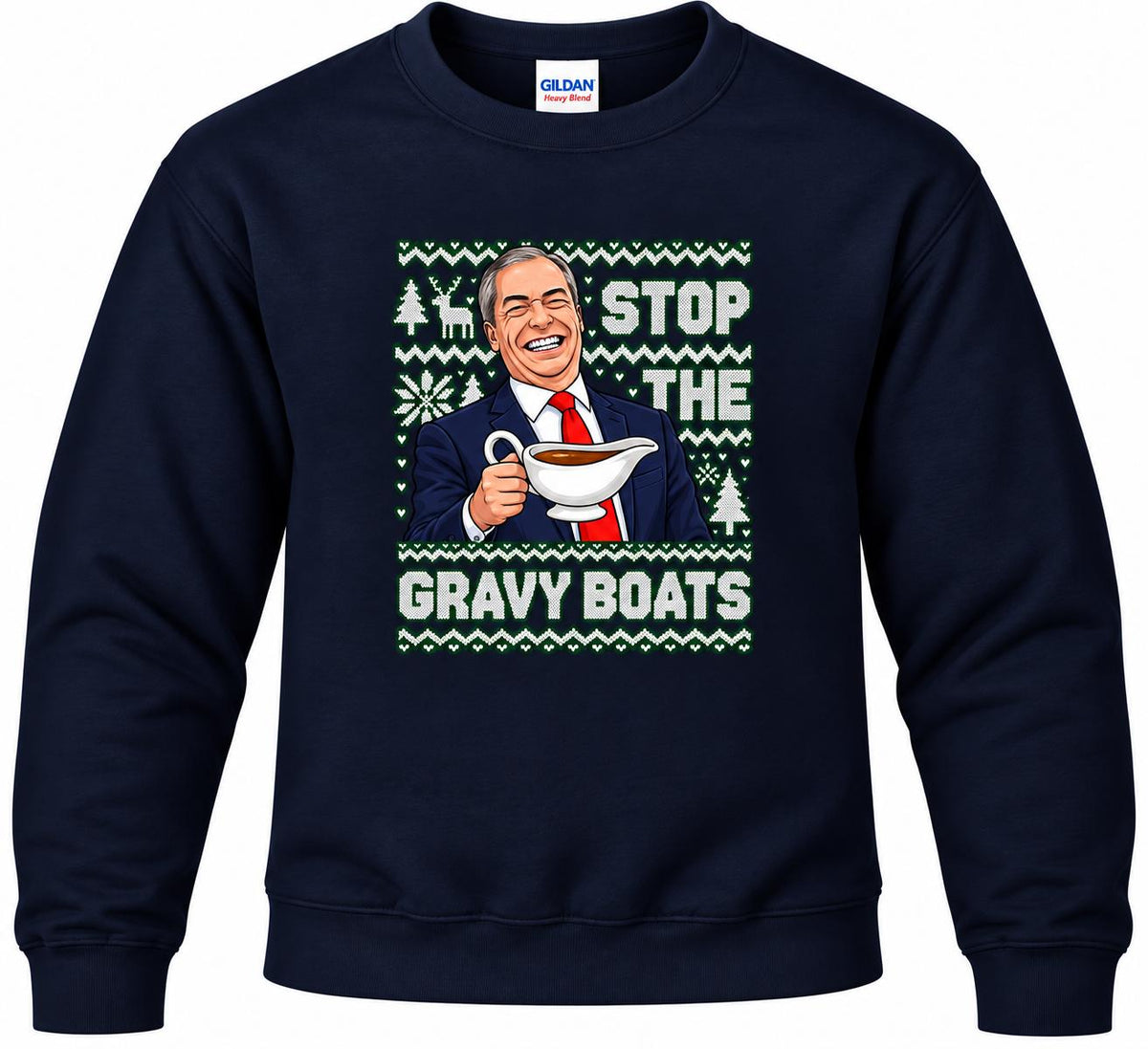 Stop the Gravy boats Christmas Jumper