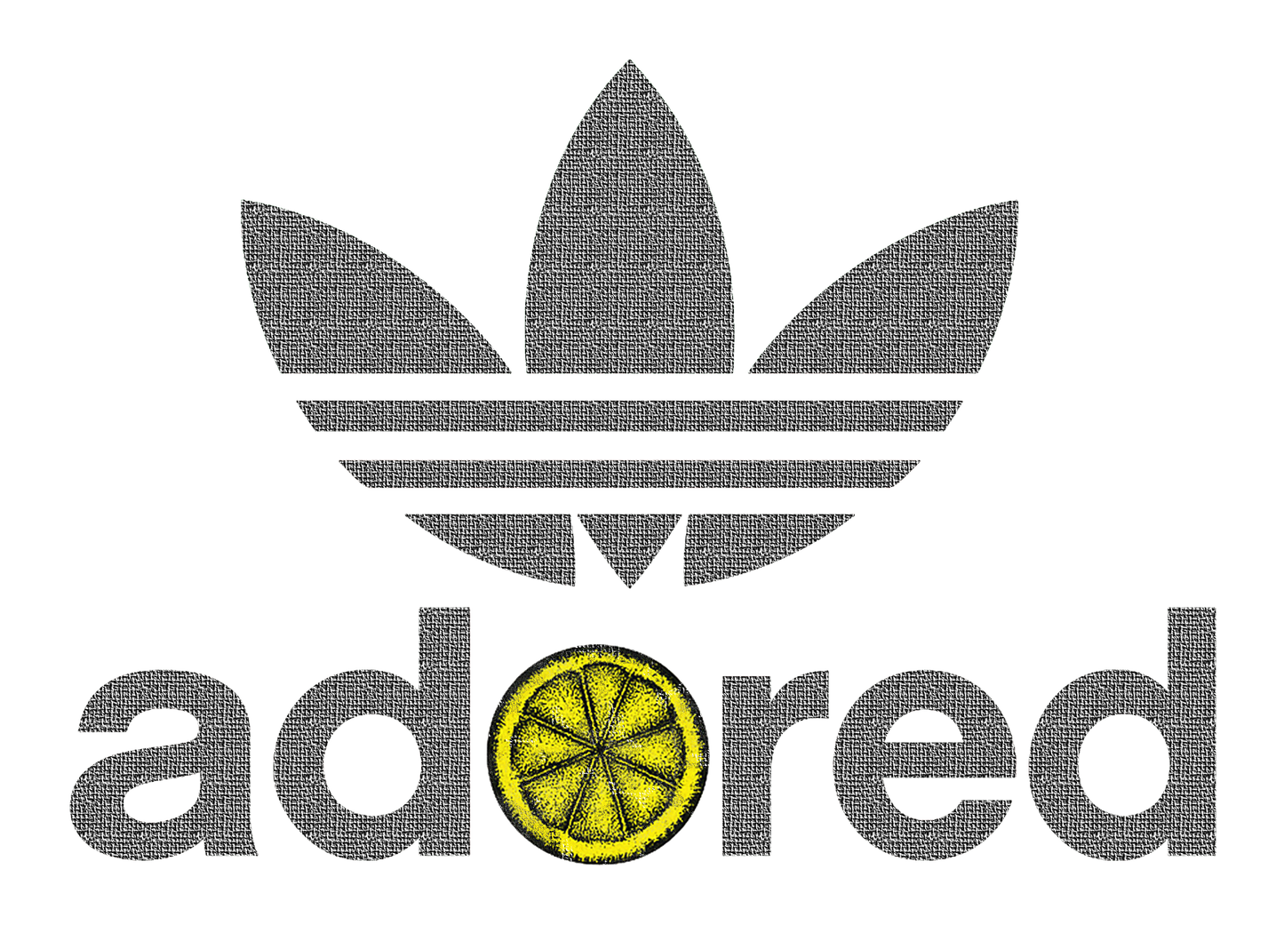 Adored Canvas pattern Trefoil T-Shirt