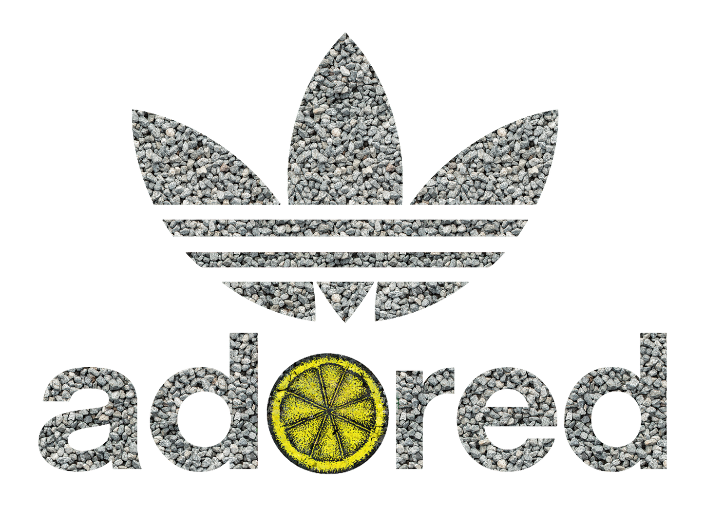 Adored stone pattern Trefoil T-Shirt