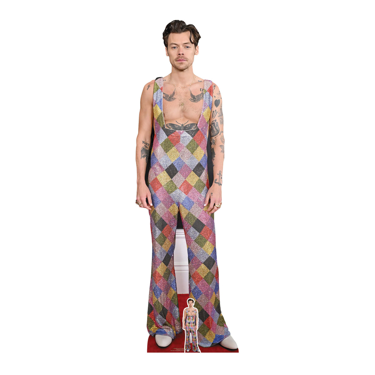 CS1088 Harry S Dungarees Height 185cm Lifesize Cardboard Cut Out With Mini