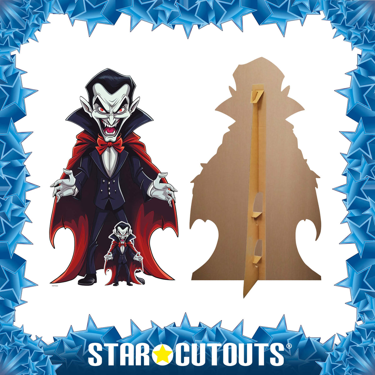 SC4477 Cartoon Vampire Cardboard Cut Out Height 152cm