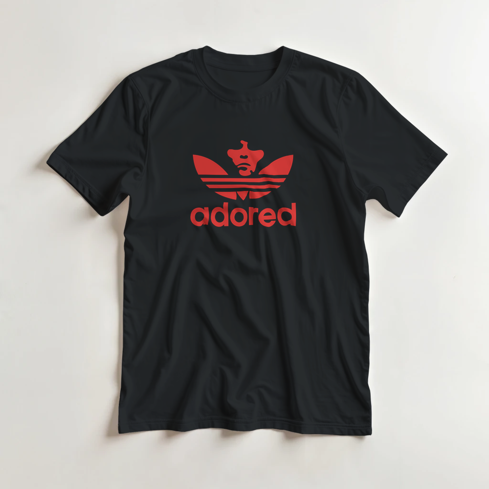 Adored Ian Brown Trefoil design T-shirt