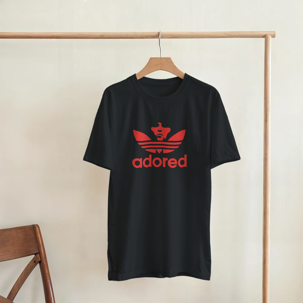 Adored Ian Brown Trefoil design T-shirt