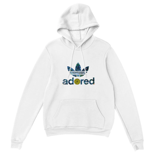 Adored Paint Splat Trefoil design Hoody