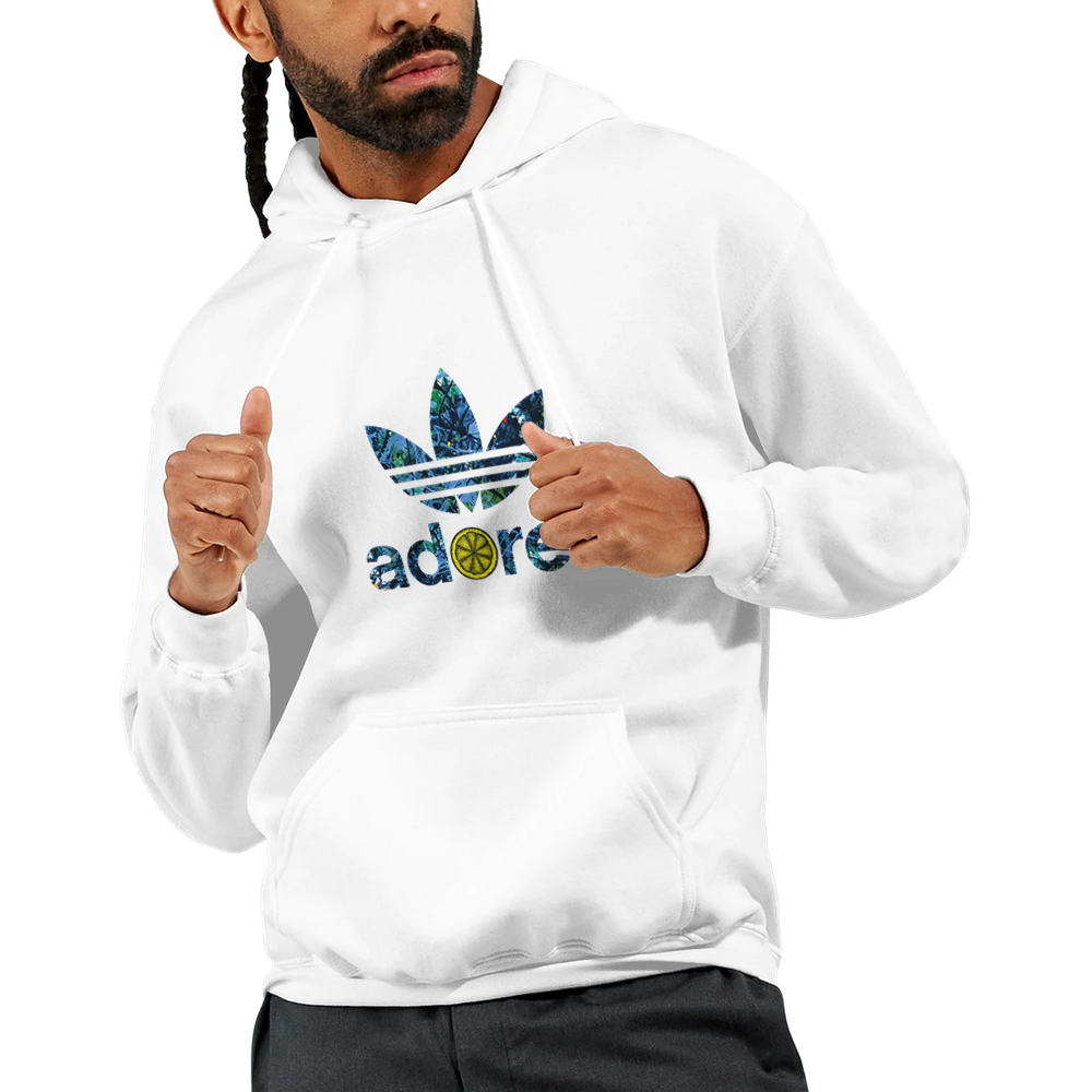 Adored Paint Splat Trefoil design Hoody