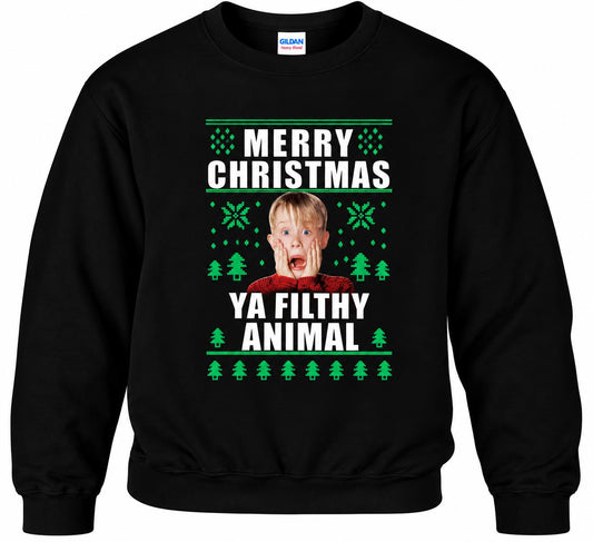 Home alone "filthy animal" Christmas Jumper