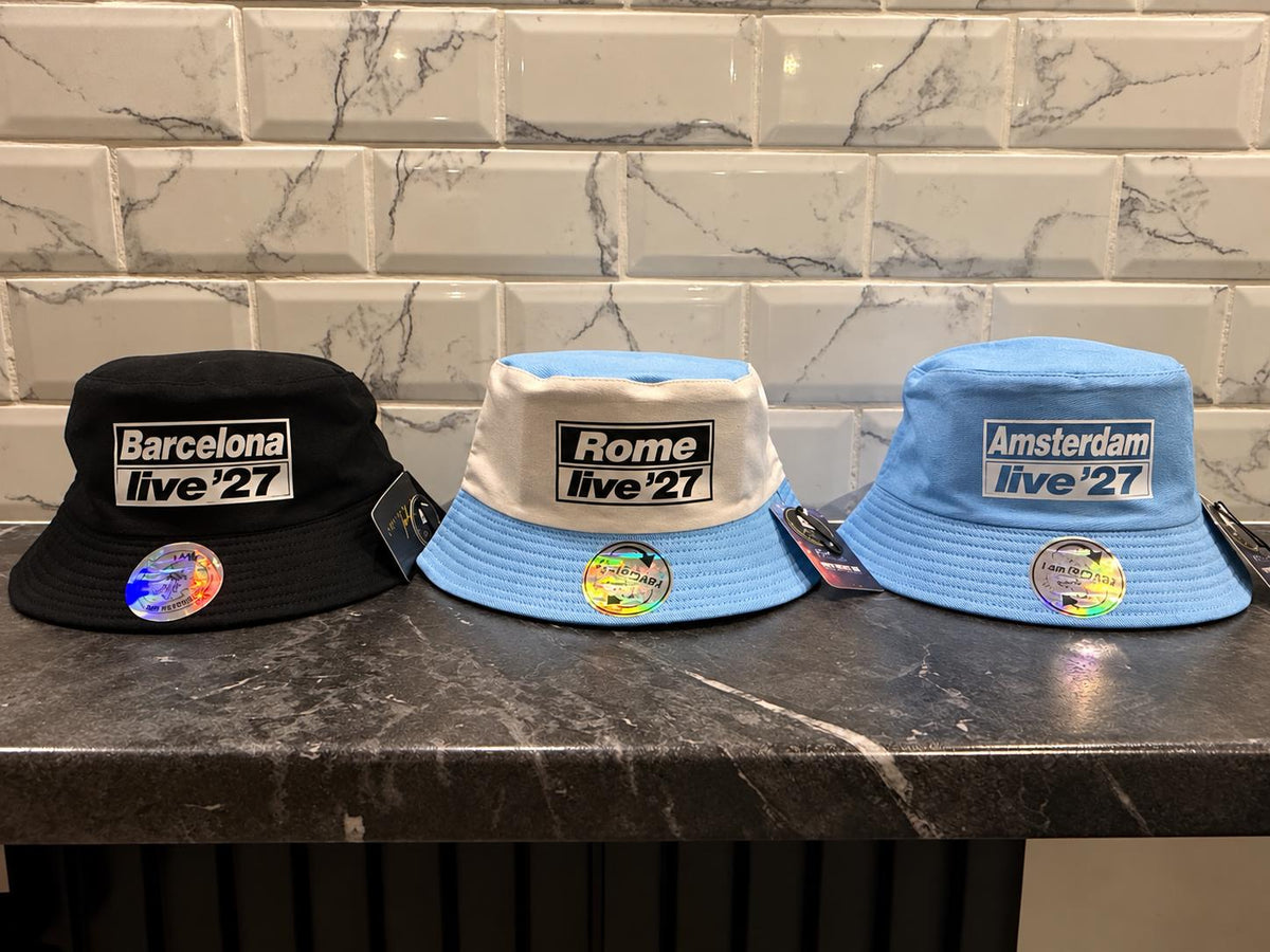 Live '27 Oasis style concert bucket hats