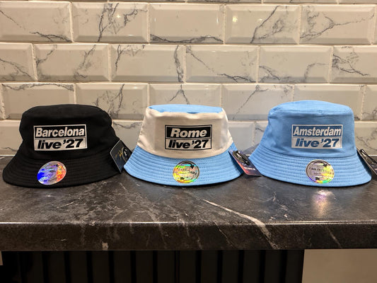Live '27 Oasis style concert bucket hats