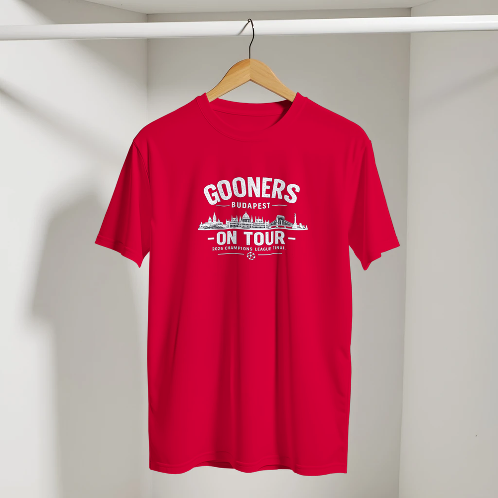 Arsenal Champions League Final "Gooners on Tour" T-Shirt - Budapest