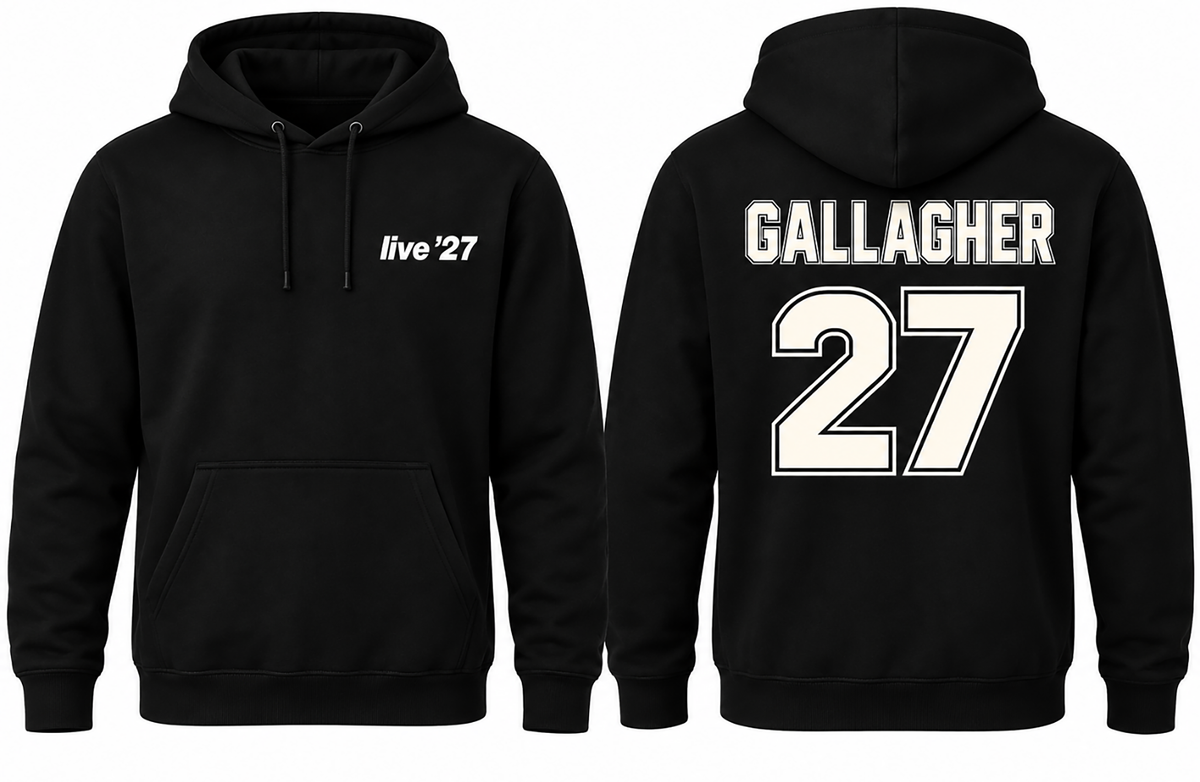 Live '27 Black Hoodie (Gallagher 27)