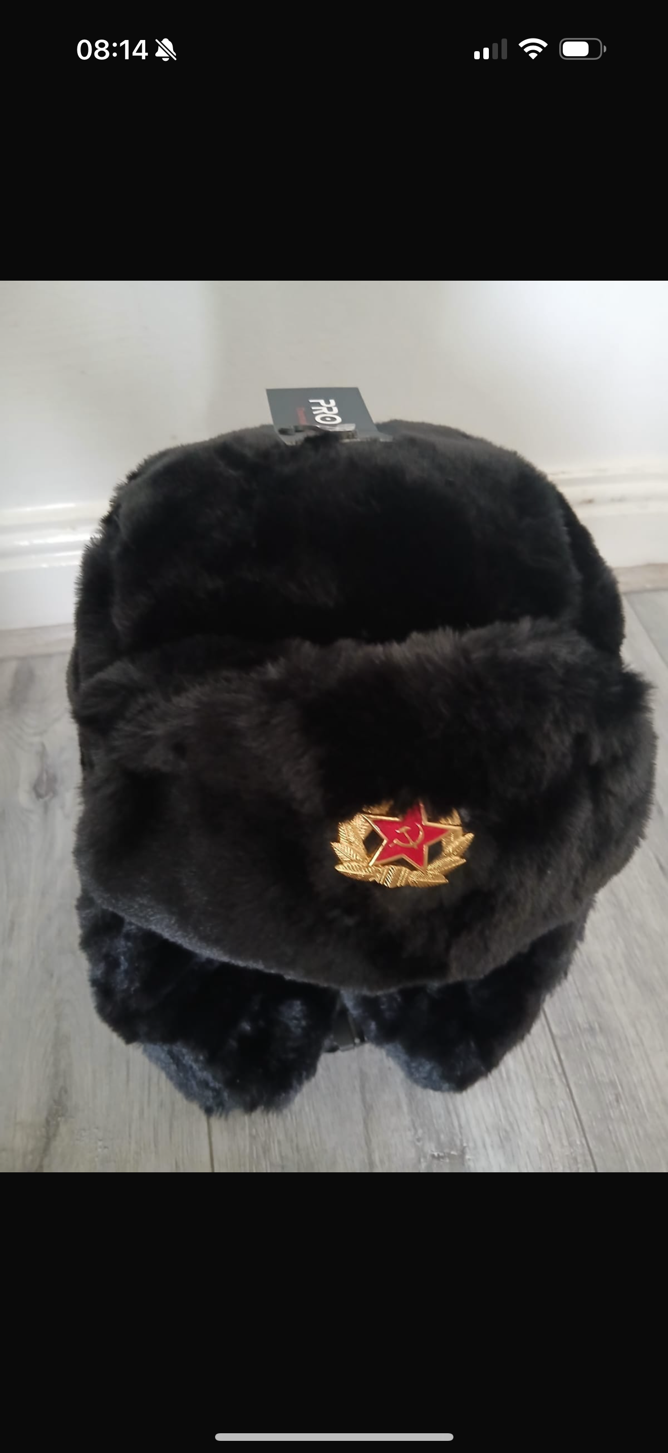 Russian cossack style hat - black