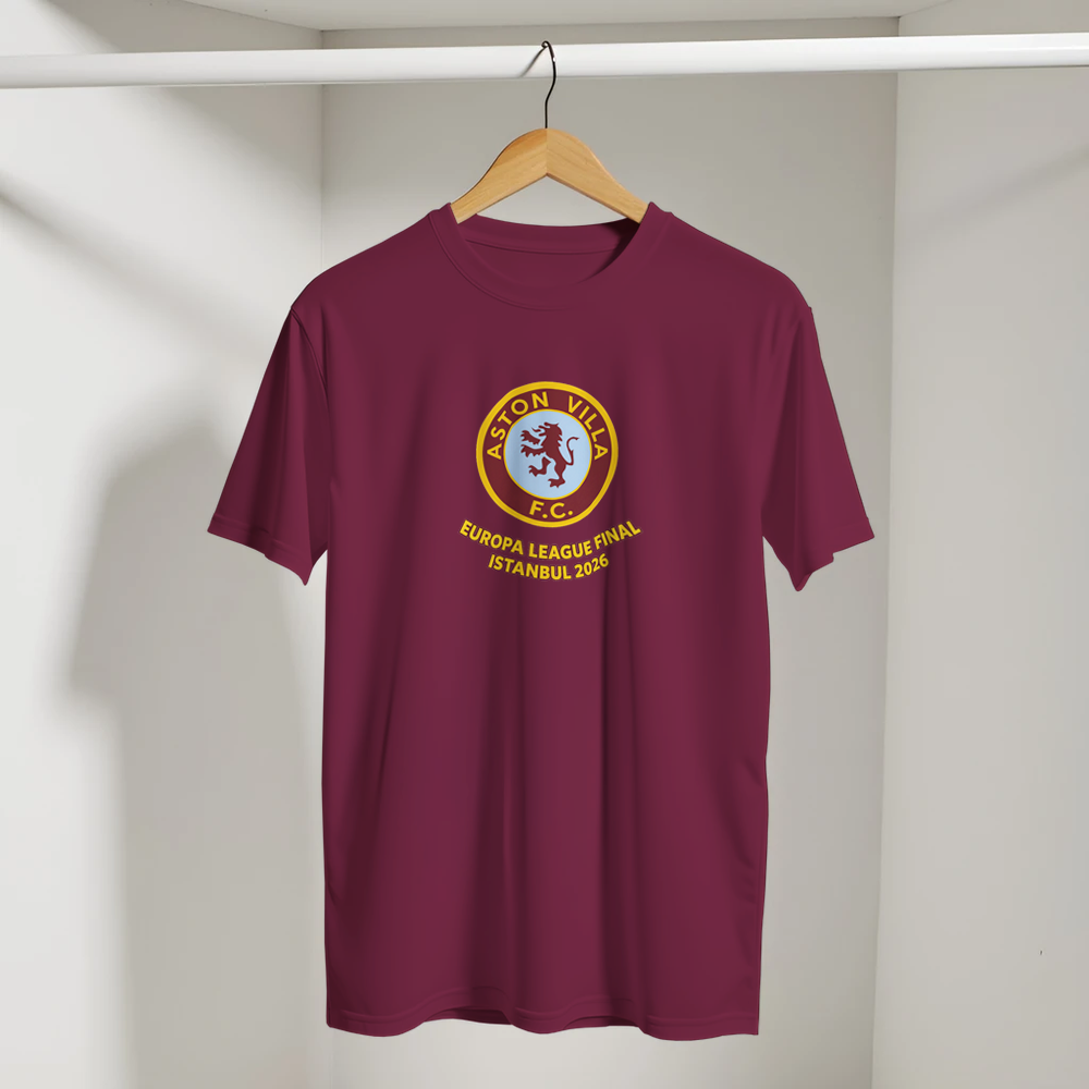 Aston Villa Europa League Final T-Shirt - Istanbul 2026