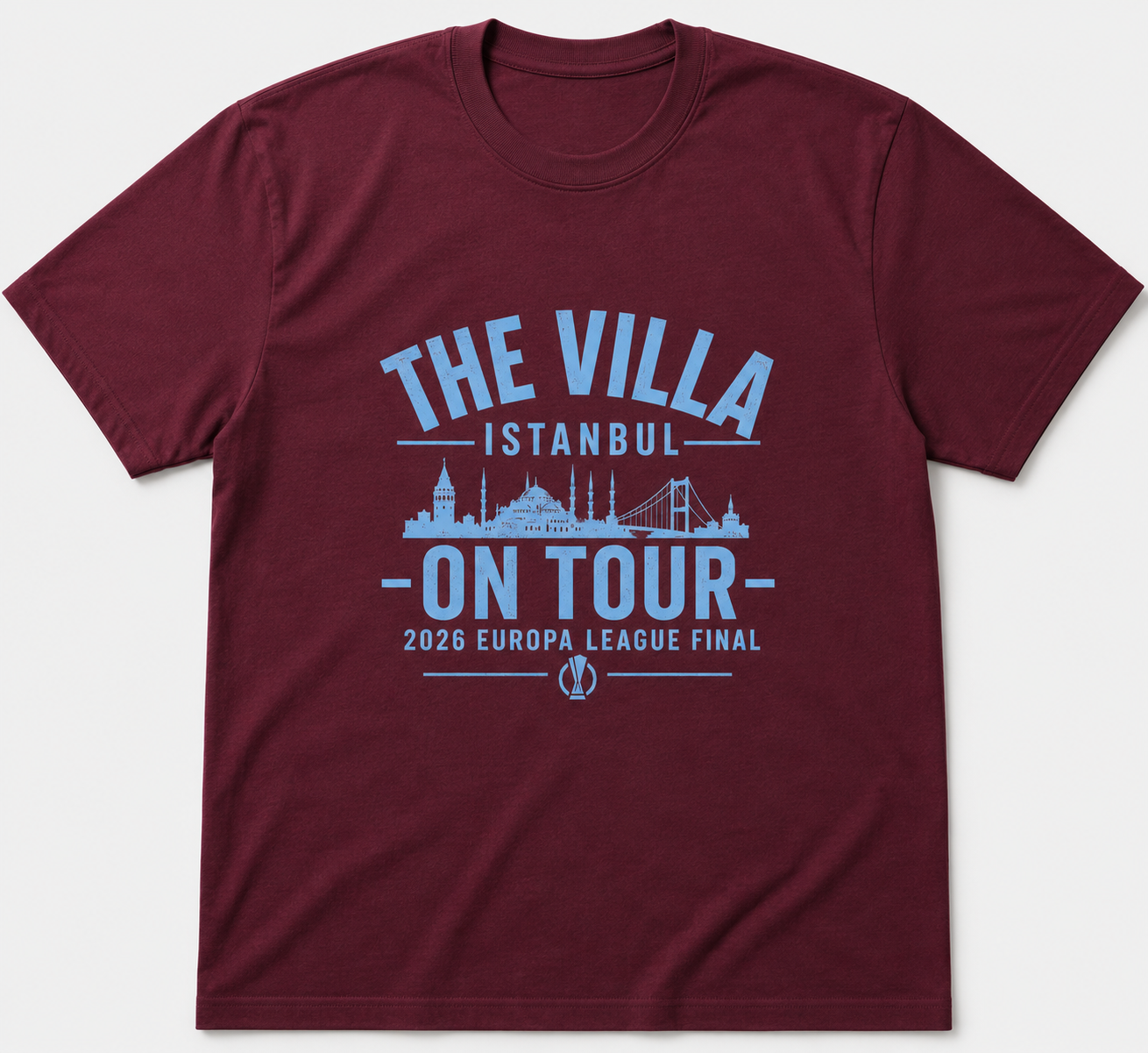Aston Villa Europa League Final "The villa on Tour" T-Shirt - Istanbul 2026