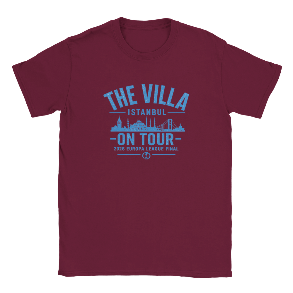 Aston Villa Europa League Final "The villa on Tour" T-Shirt - Istanbul 2026