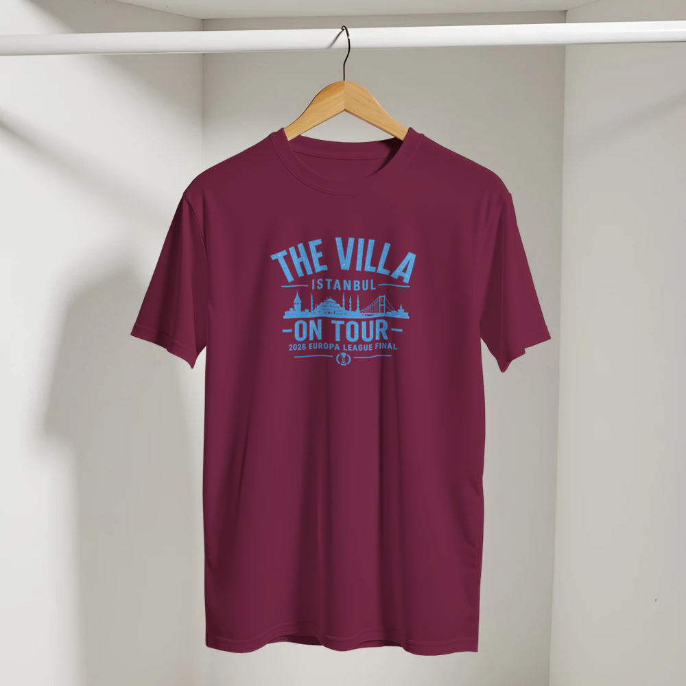 Aston Villa Europa League Final "The villa on Tour" T-Shirt - Istanbul 2026