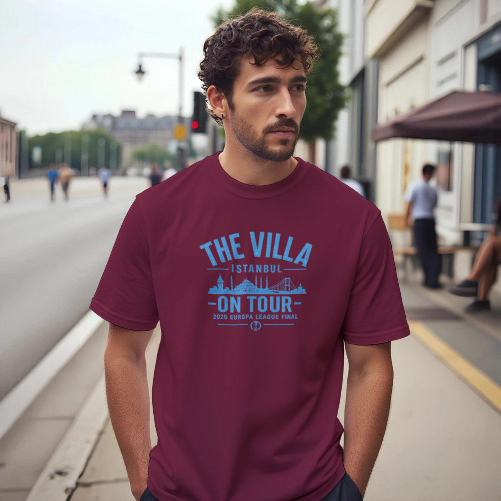 Aston Villa Europa League Final "The villa on Tour" T-Shirt - Istanbul 2026