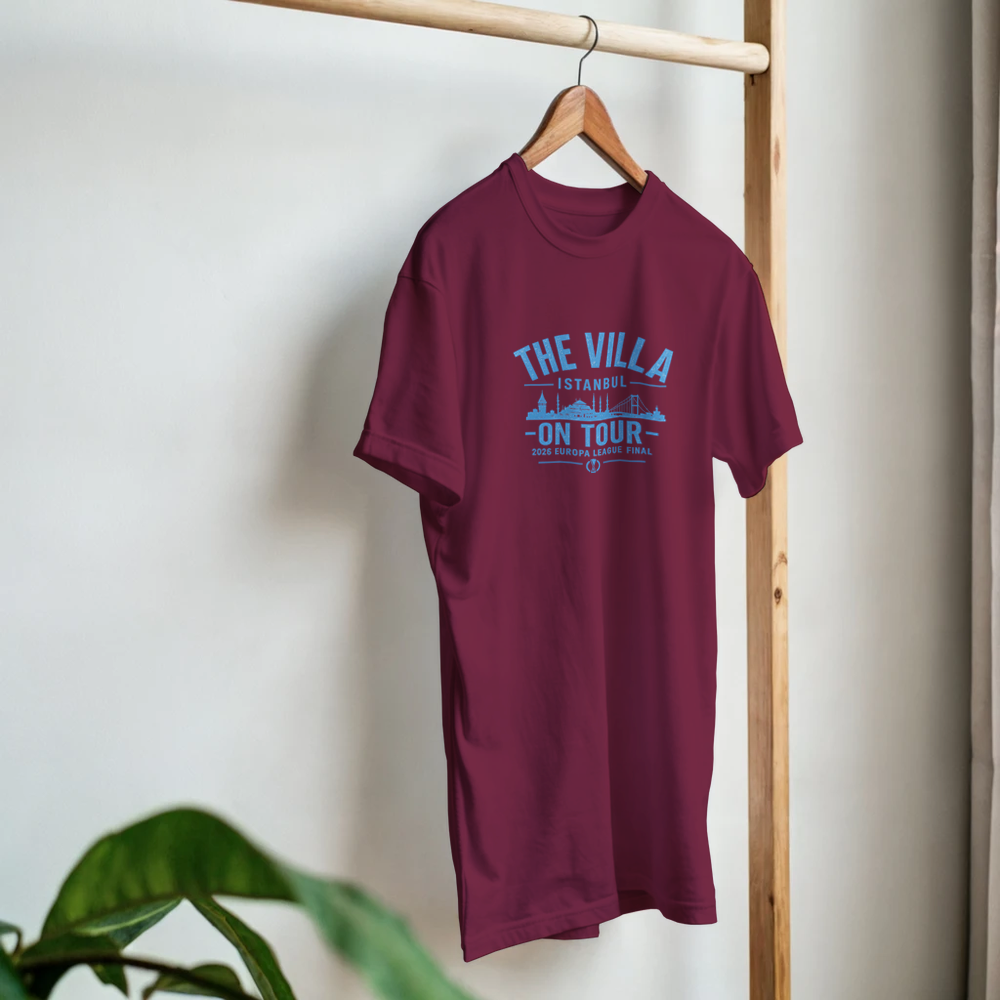 Aston Villa Europa League Final "The villa on Tour" T-Shirt - Istanbul 2026