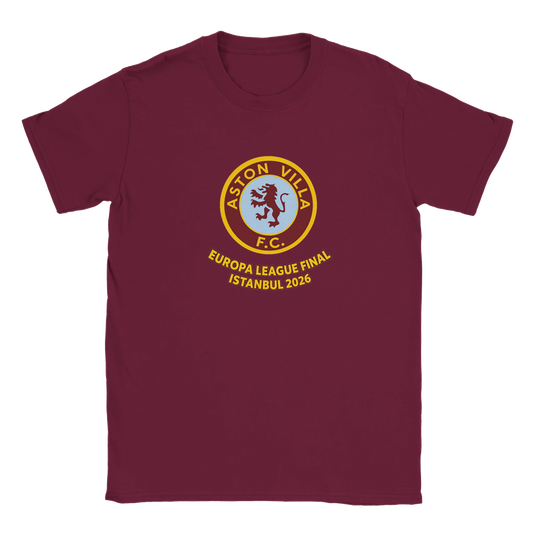 Aston Villa Europa League Final T-Shirt - Istanbul 2026
